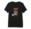Cartoon Bear Soccer Player Tri T-Shirt - Fun Novelty Design for Adults - T-Shirt, Sweatshirt, Hoodie