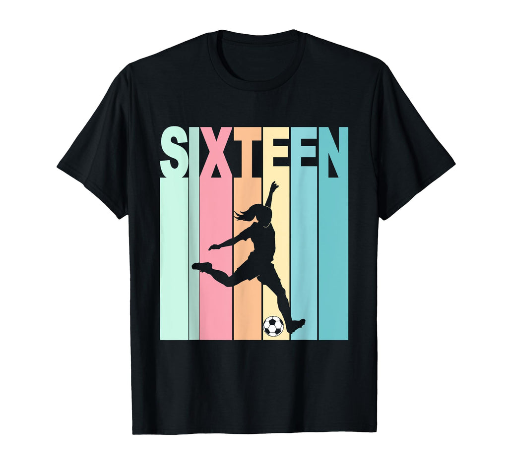 16Th Birthday Soccer Theme 16 Year Old T-Shirt - Minimalist Print Unisex - T-Shirt, Sweatshirt, Hoodie