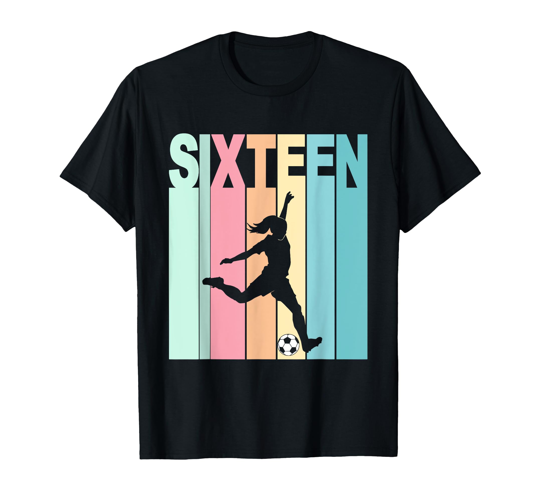16Th Birthday Soccer Theme 16 Year Old T-Shirt - Minimalist Print Unisex - T-Shirt, Sweatshirt, Hoodie