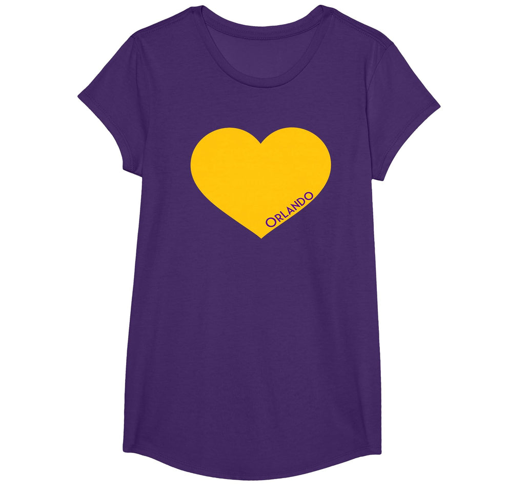 Orlando Soccer City Fan Color Heart T-Shirt - Streetwear Style Unisex - T-Shirt, Sweatshirt, Hoodie