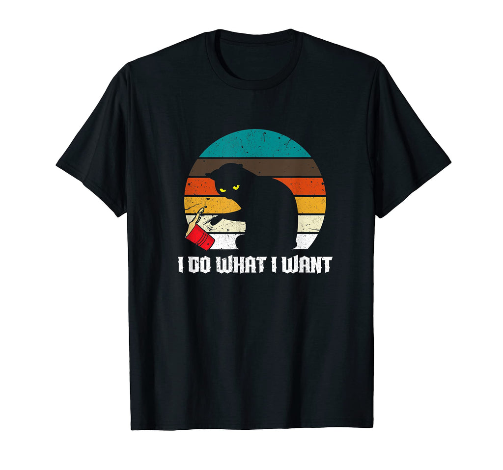 I Do What I Want Black Owner Cat Pet T-Shirt - Trendy Graphic for Adults - T-Shirt, Sweatshirt, Hoodie