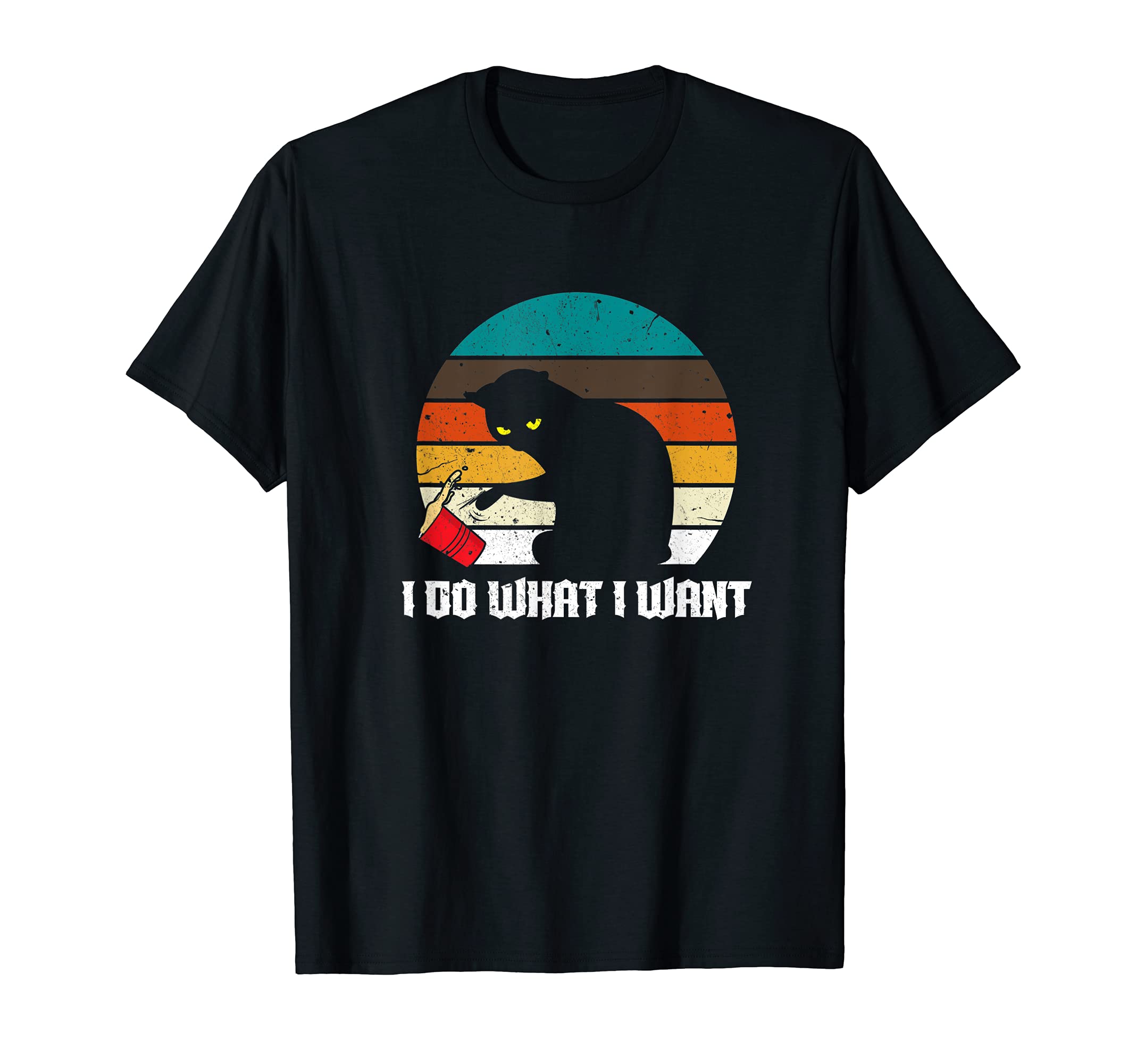 I Do What I Want Black Owner Cat Pet T-Shirt - Trendy Graphic for Adults - T-Shirt, Sweatshirt, Hoodie