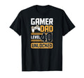Gamer Dad Level 40 Unlocked 40Th Birthday T-Shirt - Unique Graphic Unisex - T-Shirt, Sweatshirt, Hoodie