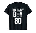 Thats My Football 80 Jersey Number T-Shirt - Fun Novelty Design for Adults - T-Shirt, Sweatshirt, Hoodie