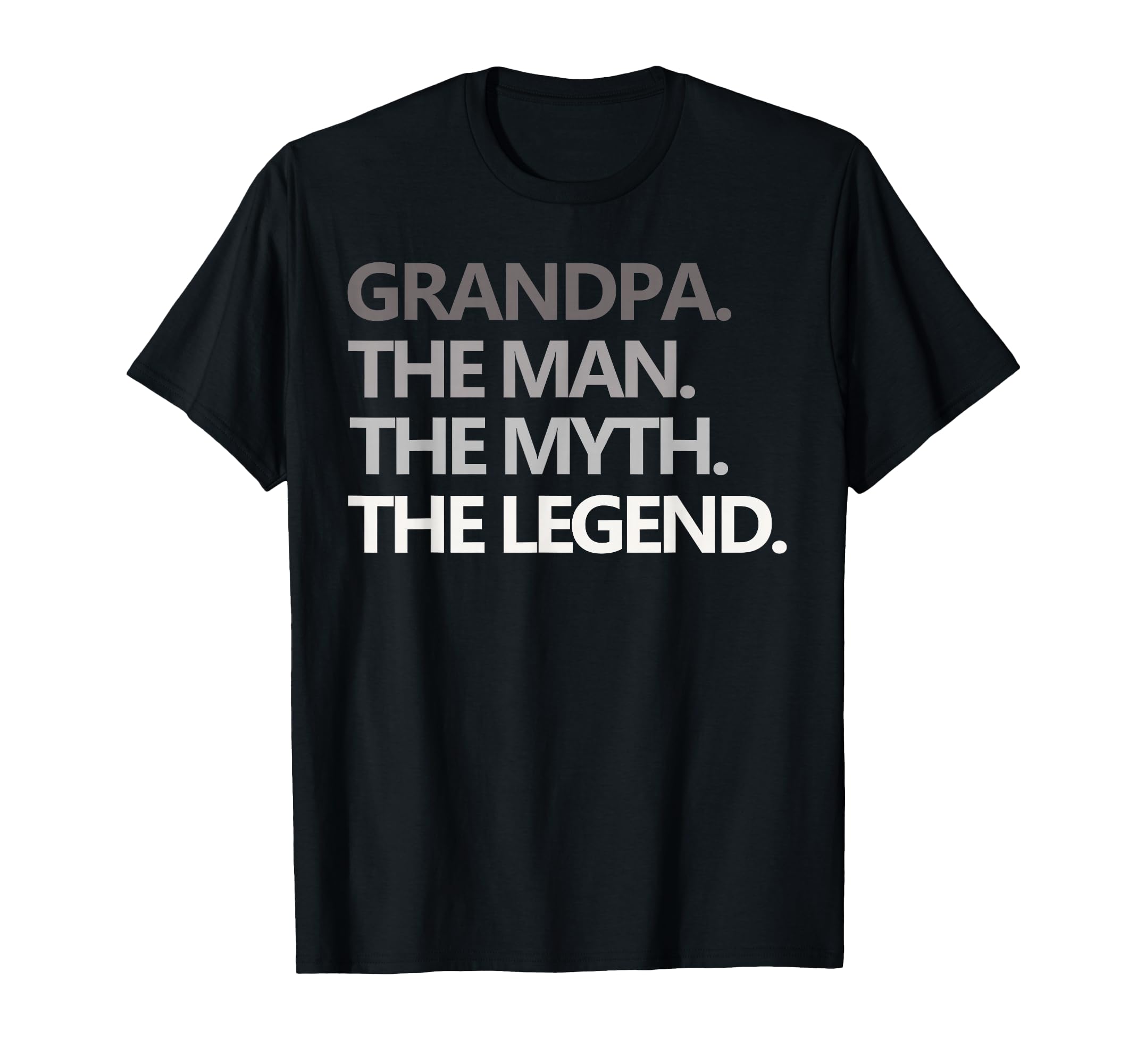 Grandpa Myth Legend Gift Fathers Day T-Shirt - Custom Art Print Men Women - T-Shirt, Sweatshirt, Hoodie