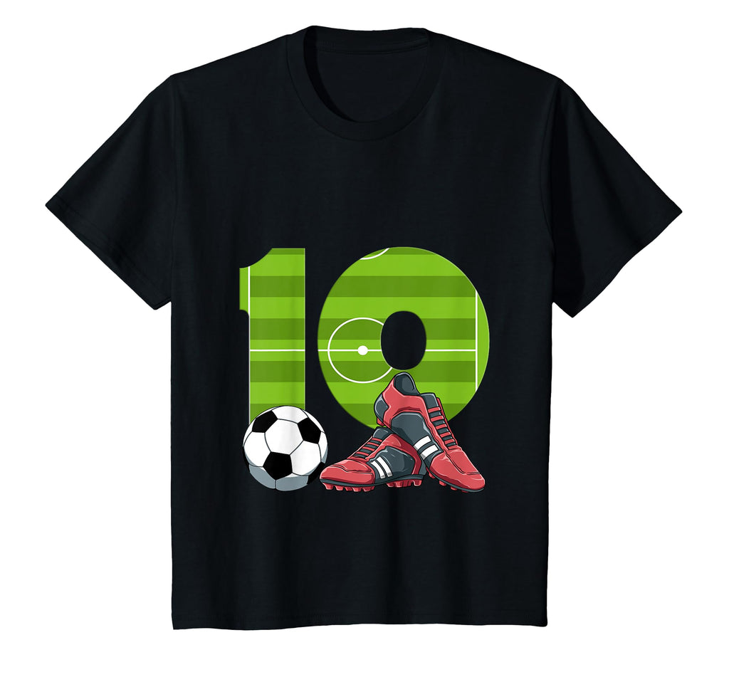 Tenth Birthday Soccer 10 Year Old T-Shirt - Unique Graphic Unisex - T-Shirt, Sweatshirt, Hoodie
