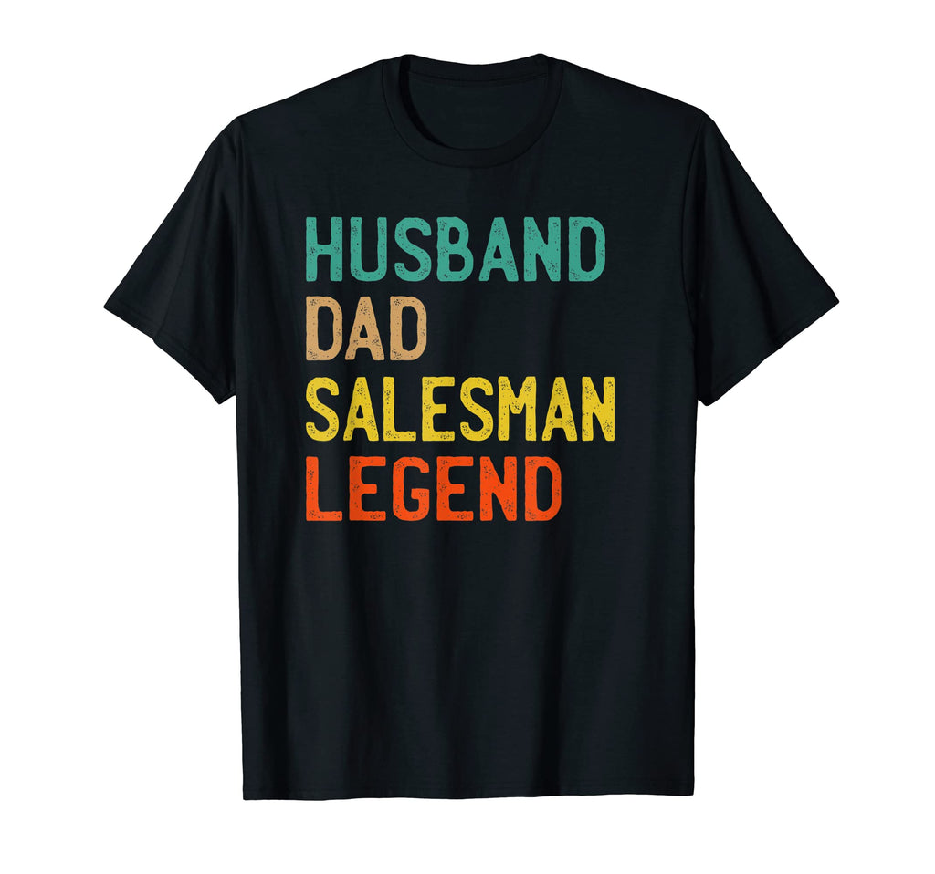 Mens Husband Dad Salesman Legend Fathers T-Shirt - Minimalist Print Unisex - T-Shirt, Sweatshirt, Hoodie