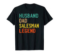 Mens Husband Dad Salesman Legend Fathers T-Shirt - Minimalist Print Unisex - T-Shirt, Sweatshirt, Hoodie