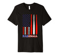 Baseball American Flag Baseball T-Shirt - Streetwear Style for Adults - T-Shirt, Sweatshirt, Hoodie