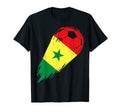 Senegal Flag Sports Soccer Ball Hoodie - Novelty Apparel for Adults - T-Shirt, Sweatshirt, Hoodie