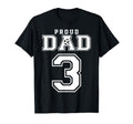Number 3 Custom Proud Soccer Futbol T-Shirt - Casual Everyday Wear Unisex - T-Shirt, Sweatshirt, Hoodie