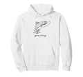 Gone Fishing Trout Line Art Minimalist Hoodie - Trendy Graphic Men Women - T-Shirt, Sweatshirt, Hoodie