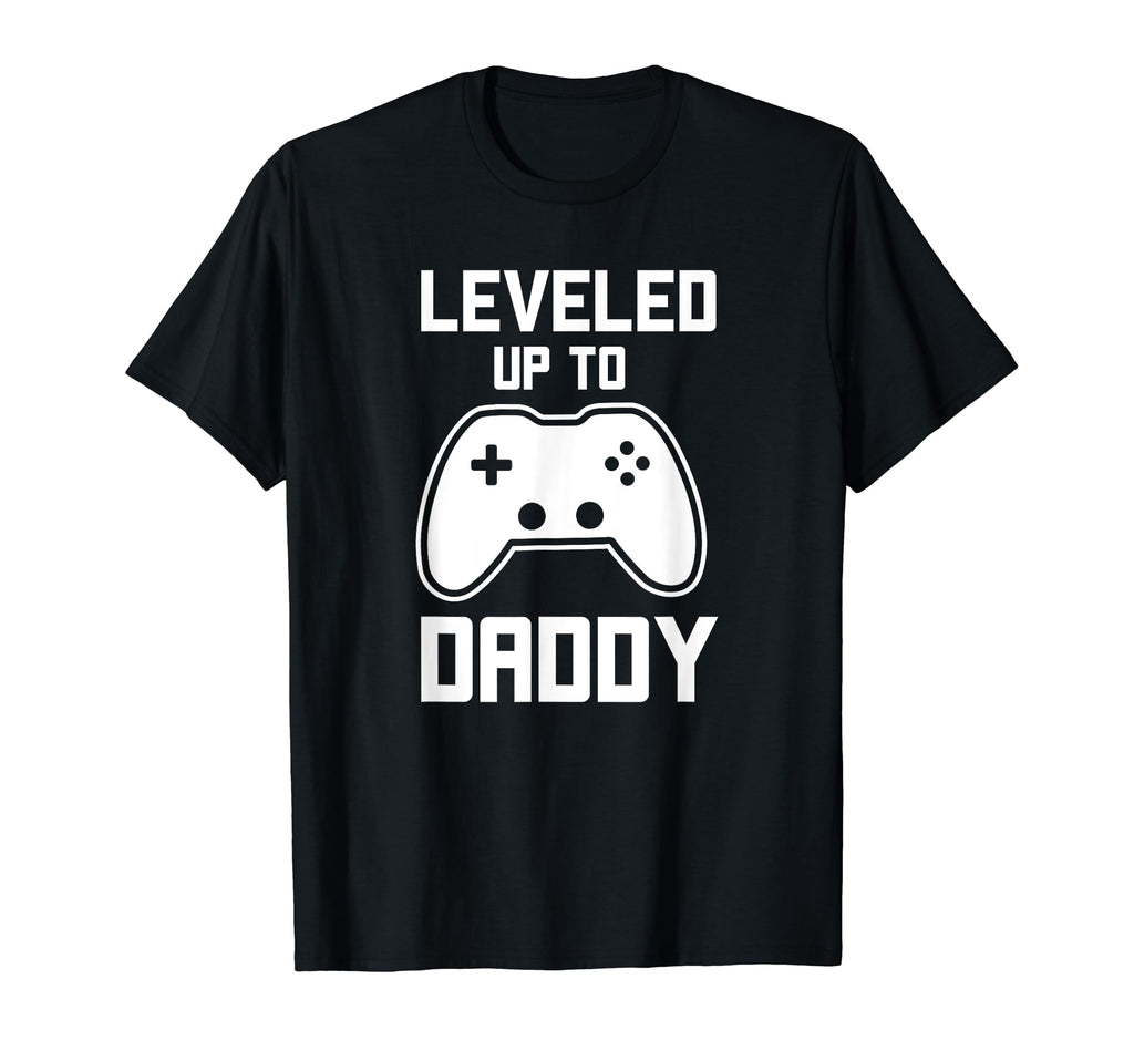 Leveled Up To Daddy Expecting T-Shirt - Casual Everyday Wear for Adults - T-Shirt, Sweatshirt, Hoodie