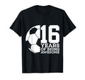 16 Years Being Awesome Soccer 16Th T-Shirt - Graphic Print Men Women - T-Shirt, Sweatshirt, Hoodie