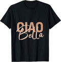 Elegant Italian Ciao Bella Minimalist Beige Script - Adult & Kids T-Shirts, Sweatshirts & Hoodies apparel design preview 1