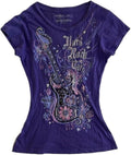 Grunge Emo Goth Y2k Guitar Graphic for Women Punk - Adult & Kids T-Shirts, Sweatshirts & Hoodies apparel design preview 1