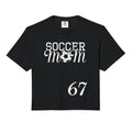 Soccer Mom Jersey Number 67 Hoodie - Fun Novelty Design for Adults - T-Shirt, Sweatshirt, Hoodie