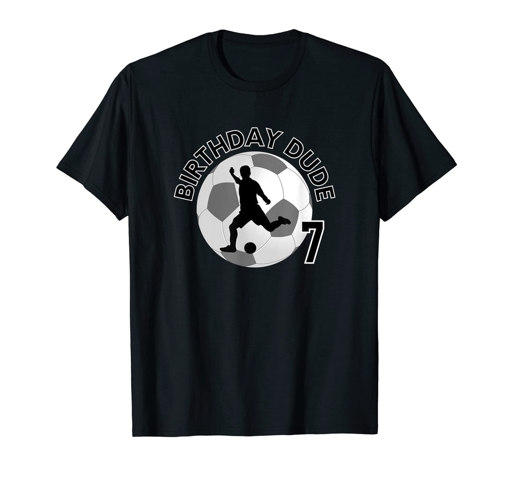 7 Year Old 7Th Birthday Dude Soccer T-Shirt - Aesthetic Graphic Men Women - T-Shirt, Sweatshirt, Hoodie