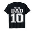 Custom Proud Volleyball Dad Number 10 T-Shirt - Trendy Graphic Men Women - T-Shirt, Sweatshirt, Hoodie