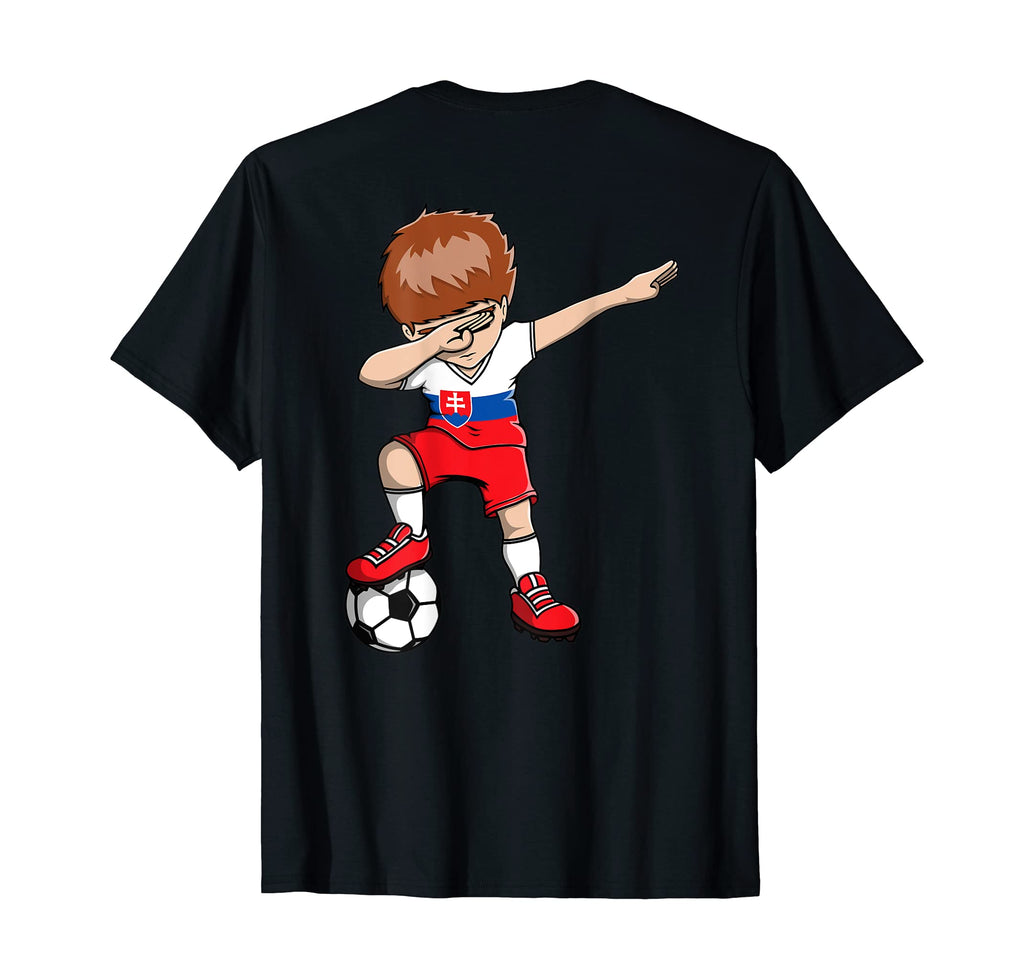 Dabbing Soccer Slovakia Jersey Slovak T-Shirt - Fun Novelty Design Unisex - T-Shirt, Sweatshirt, Hoodie
