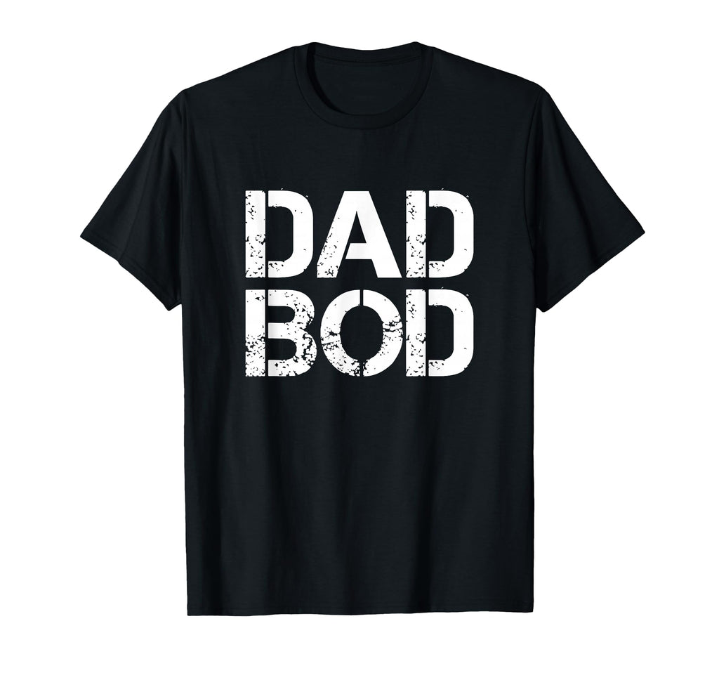 Dad Bod Rough Strong 90S White Stencil T-Shirt - Trendy Graphic for Adults - T-Shirt, Sweatshirt, Hoodie