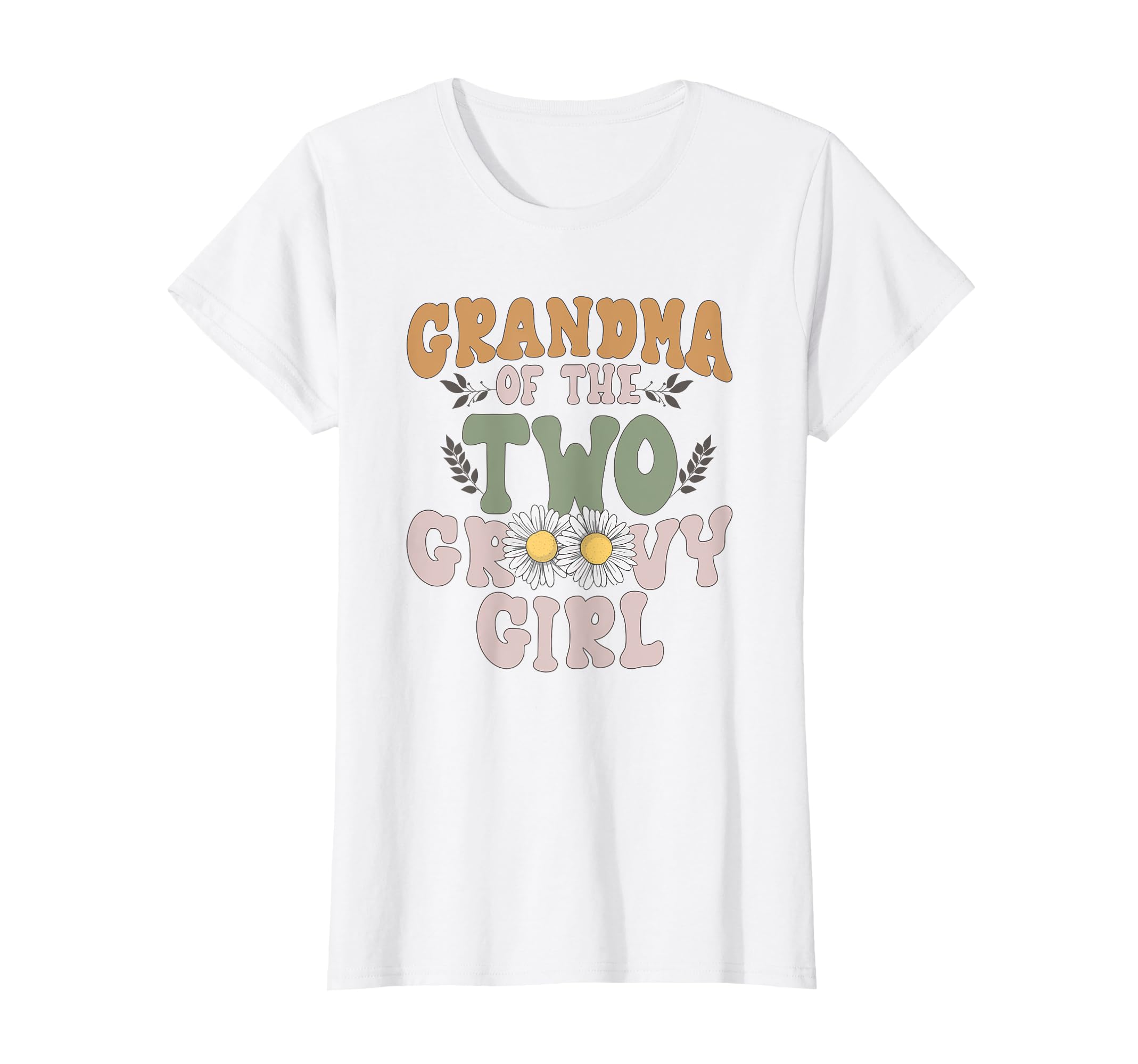 Grandma Second Birthday Two Groovy T-Shirt - Minimalist Print for Adults - T-Shirt, Sweatshirt, Hoodie