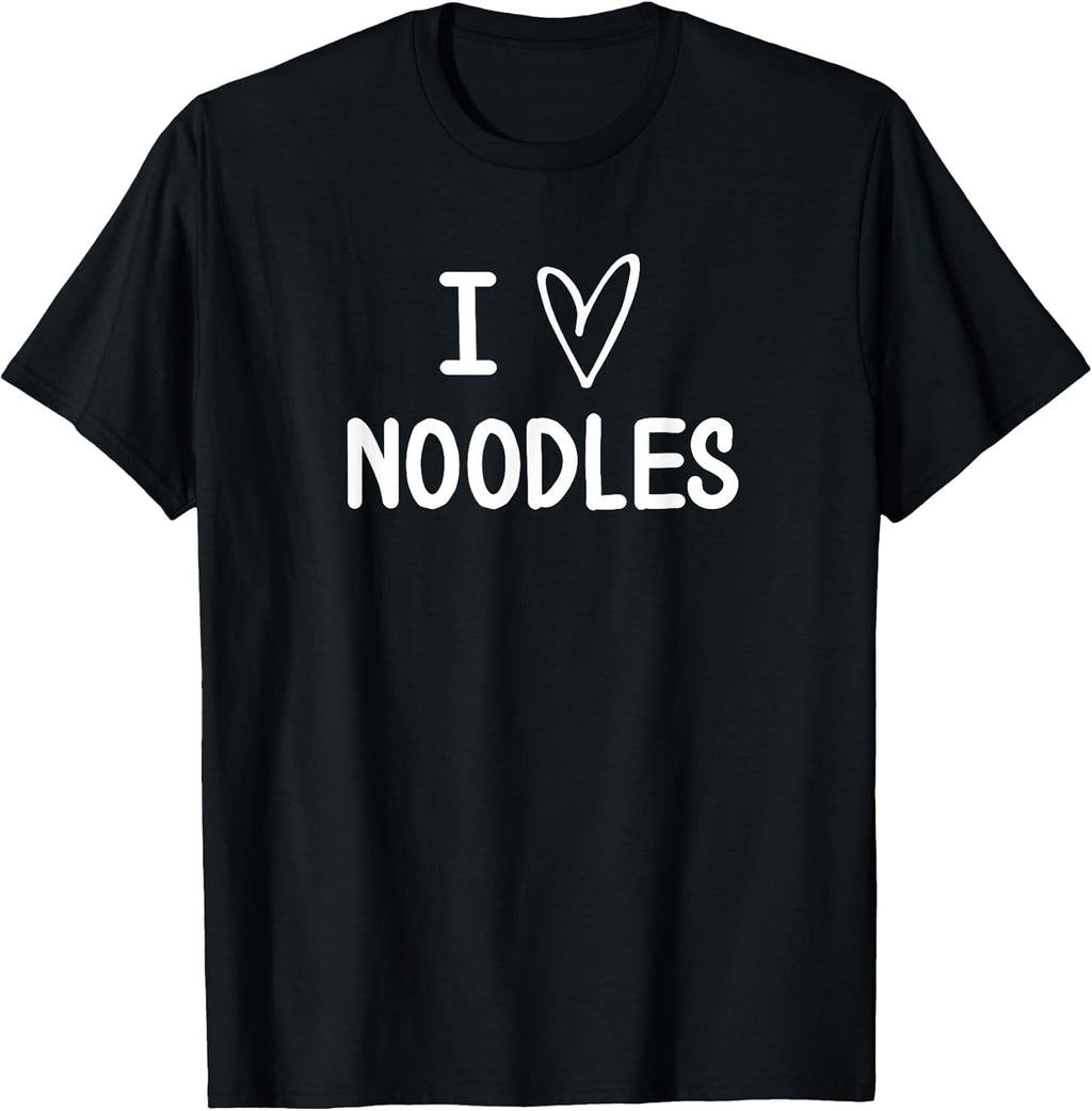 Funny, I Love Noodles, Joke Sarcastic Family - Adult & Kids T-Shirts, Sweatshirts & Hoodies apparel design preview 1