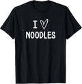 Funny, I Love Noodles, Joke Sarcastic Family - Adult & Kids T-Shirts, Sweatshirts & Hoodies apparel design preview 1