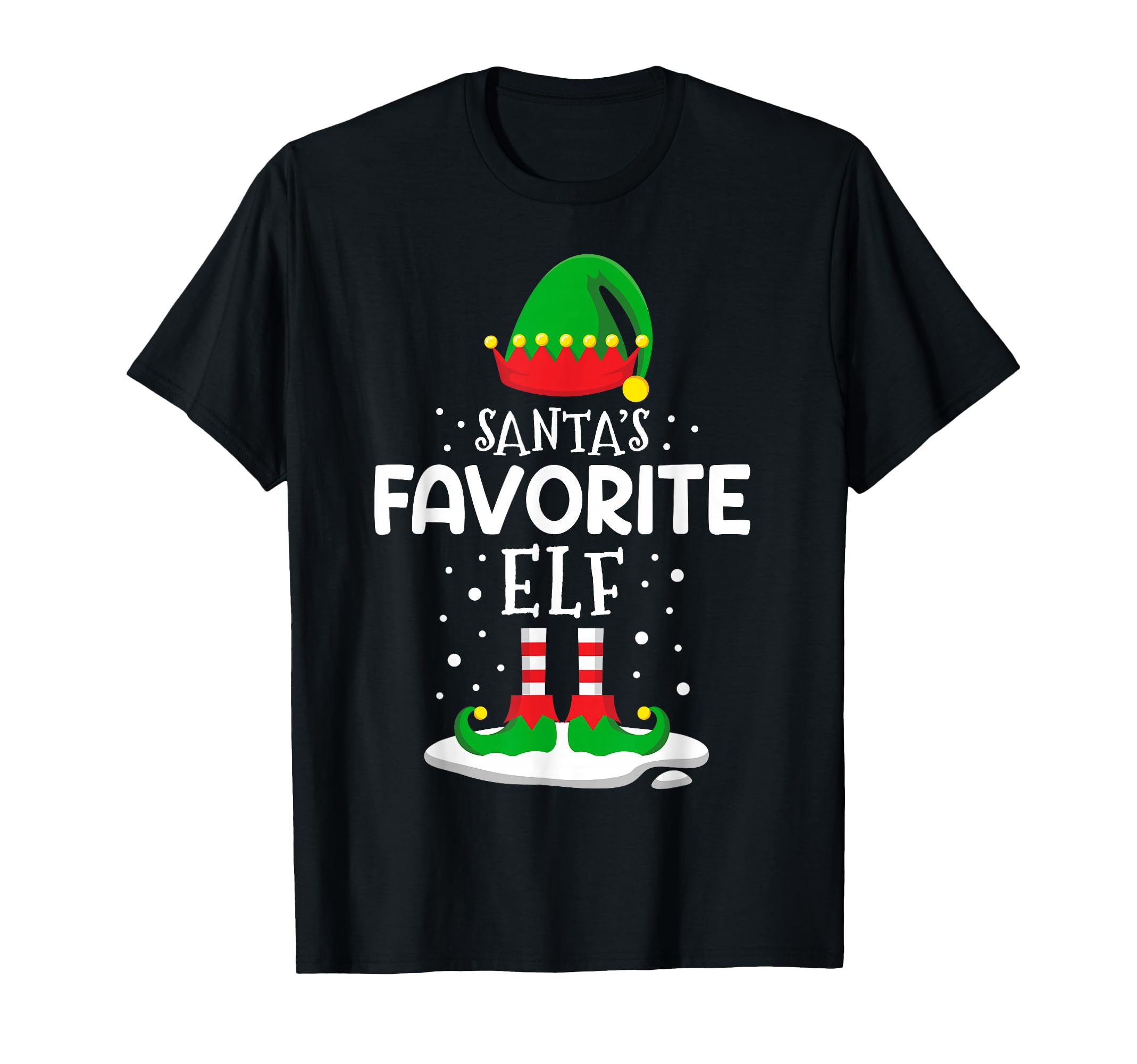 Santas Favorite Elf Family Matching T-Shirt - Trendy Graphic Men Women - T-Shirt, Sweatshirt, Hoodie