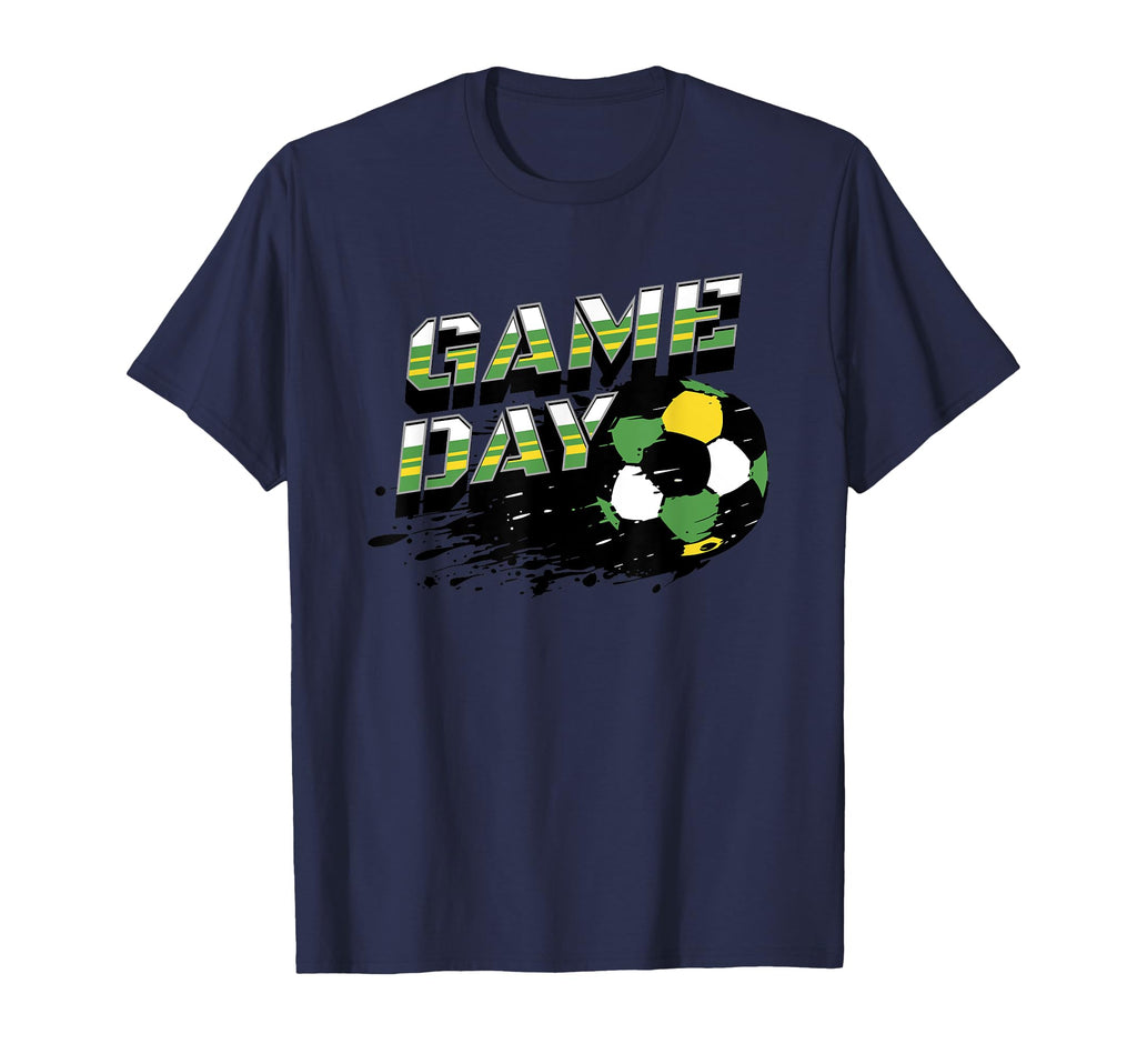 Soccer Game Day Splatter Green Gold T-Shirt - Trendy Graphic Men Women - T-Shirt, Sweatshirt, Hoodie