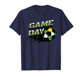 Soccer Game Day Splatter Green Gold T-Shirt - Trendy Graphic Men Women - T-Shirt, Sweatshirt, Hoodie