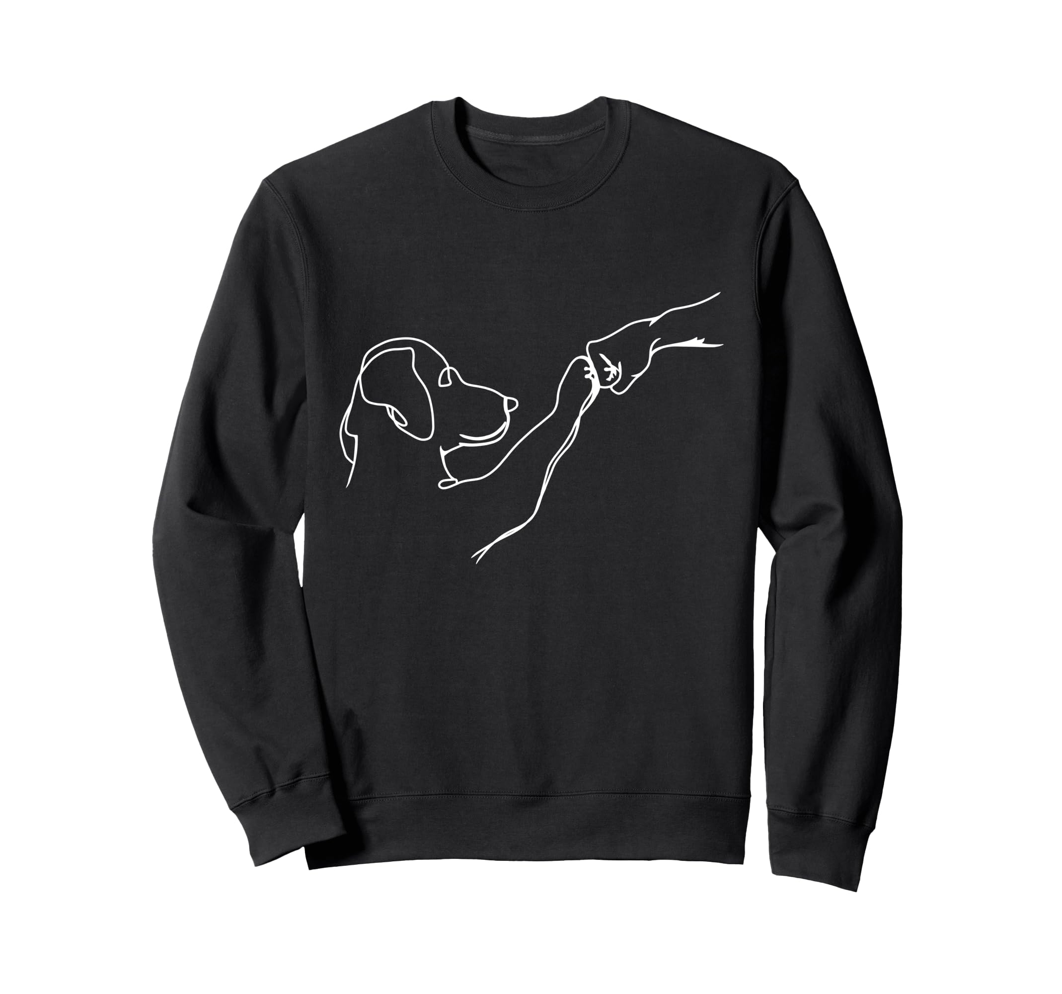 Dog And People Punch Hand Dog Sweatshirt - Custom Art Print Men Women - T-Shirt, Sweatshirt, Hoodie
