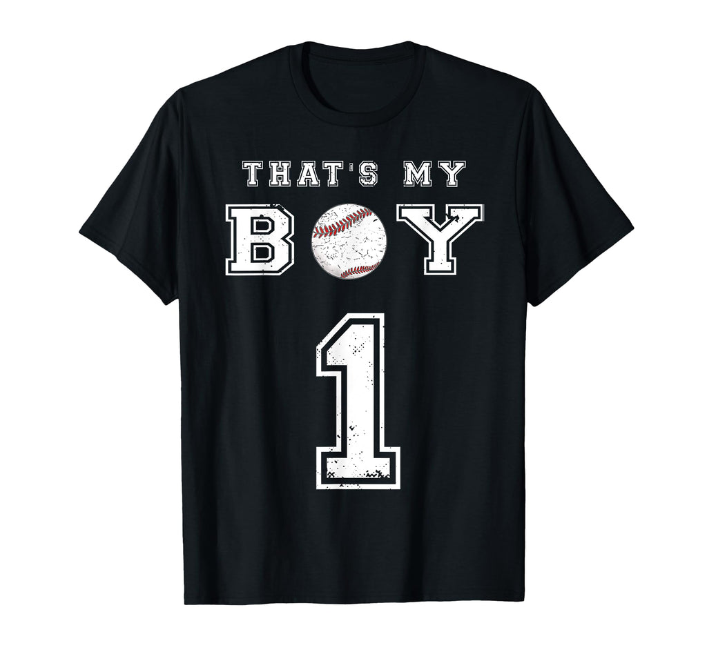 Thats My Baseball 1 Jersey Number Mom T-Shirt - Custom Art Print Men Women - T-Shirt, Sweatshirt, Hoodie