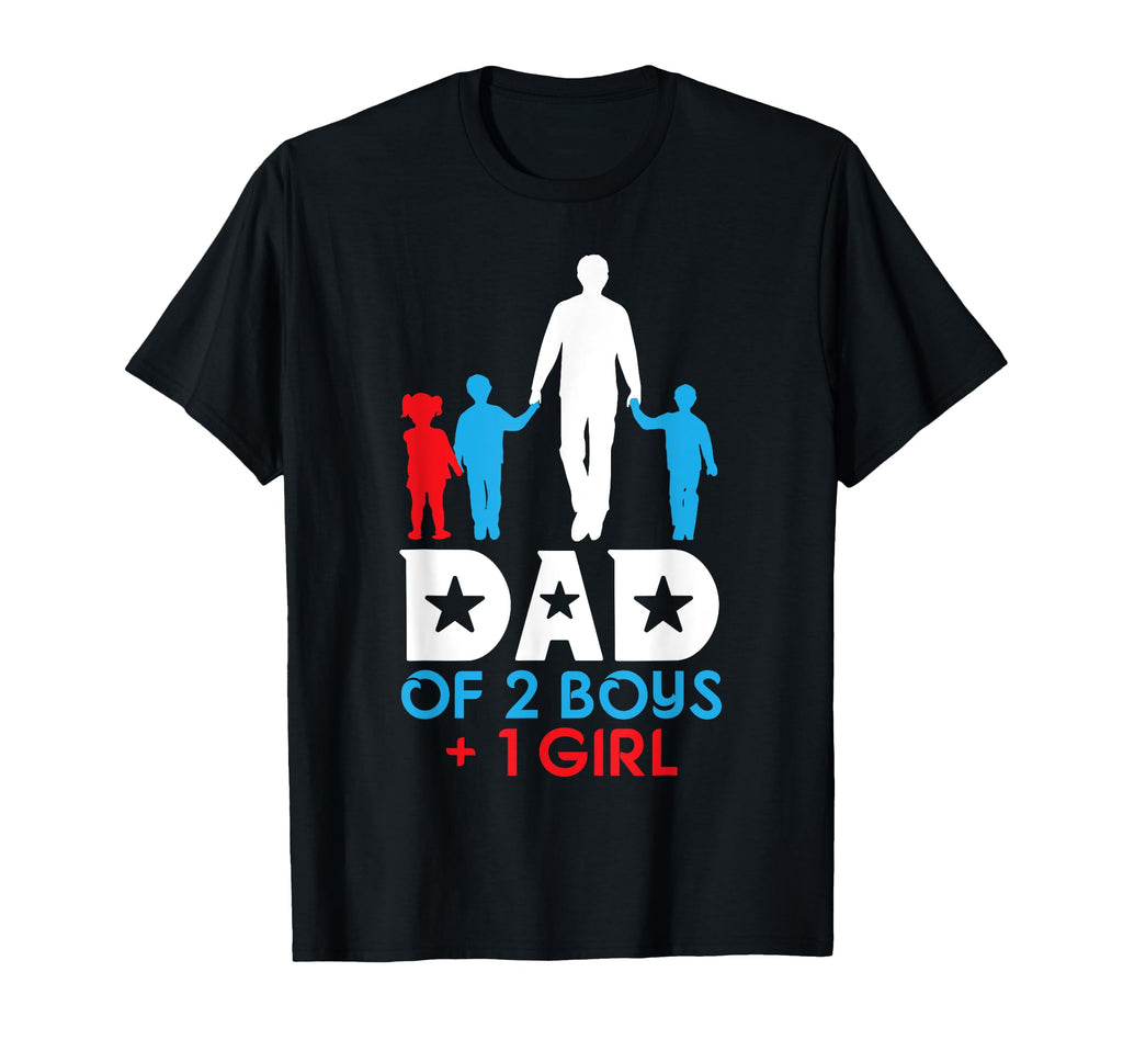Father Children Walking Together Dad Two T-Shirt - Minimalist Print Unisex - T-Shirt, Sweatshirt, Hoodie