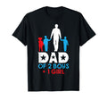 Father Children Walking Together Dad Two T-Shirt - Minimalist Print Unisex - T-Shirt, Sweatshirt, Hoodie