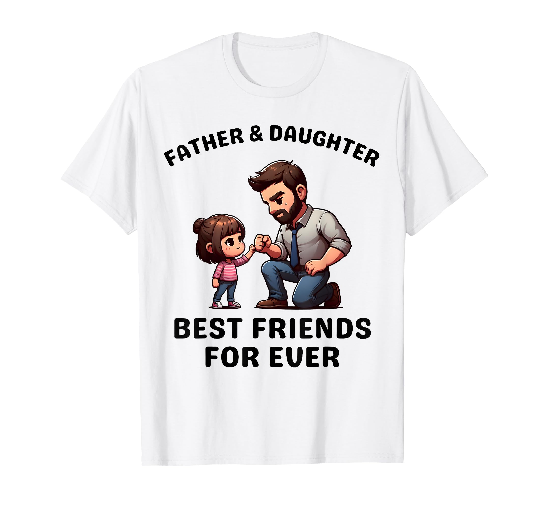 Fathers Day 2025 From Daughter Dad T-Shirt - Minimalist Print for Adults - T-Shirt, Sweatshirt, Hoodie