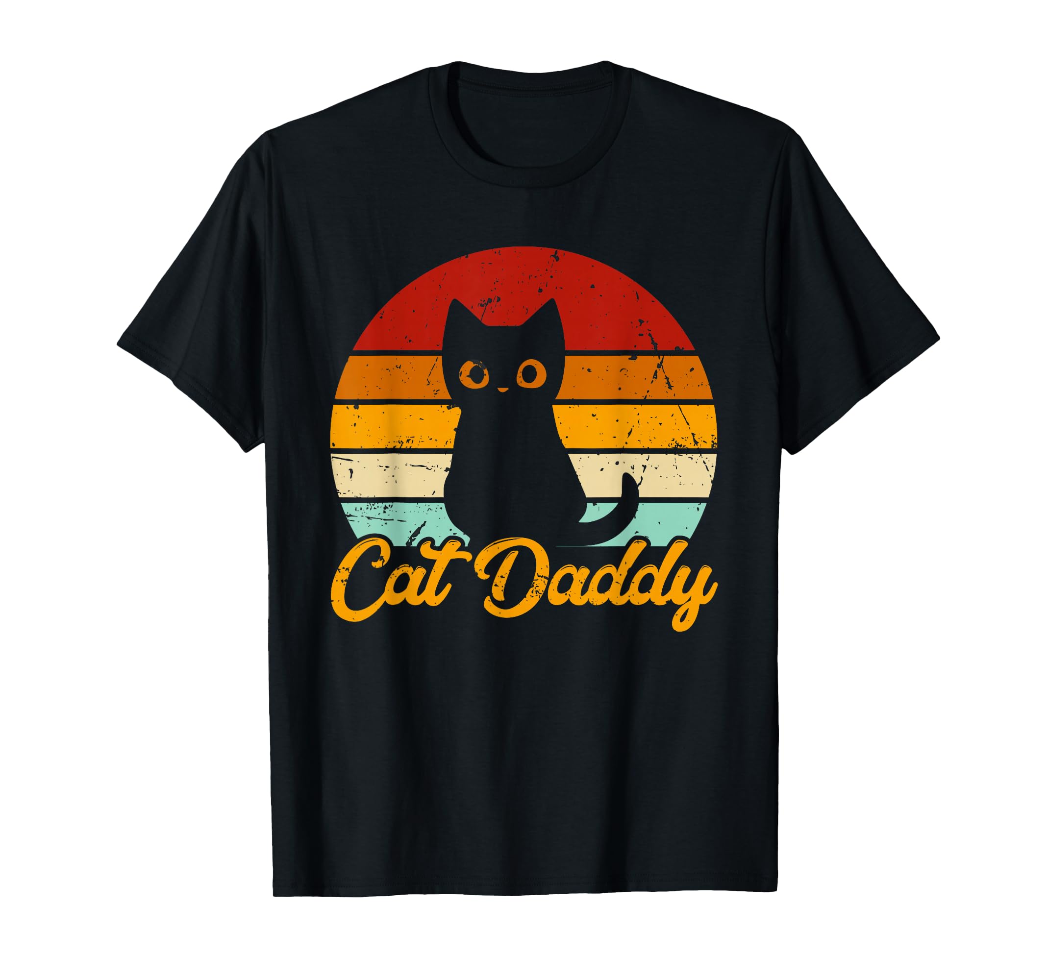 Cat Daddy Eighties Cat Distressed Cat T-Shirt - Aesthetic Graphic Men Women - T-Shirt, Sweatshirt, Hoodie