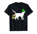 Funny Cat Leprechaun Hat Rainbow St T-Shirt - Novelty Apparel Men Women - T-Shirt, Sweatshirt, Hoodie