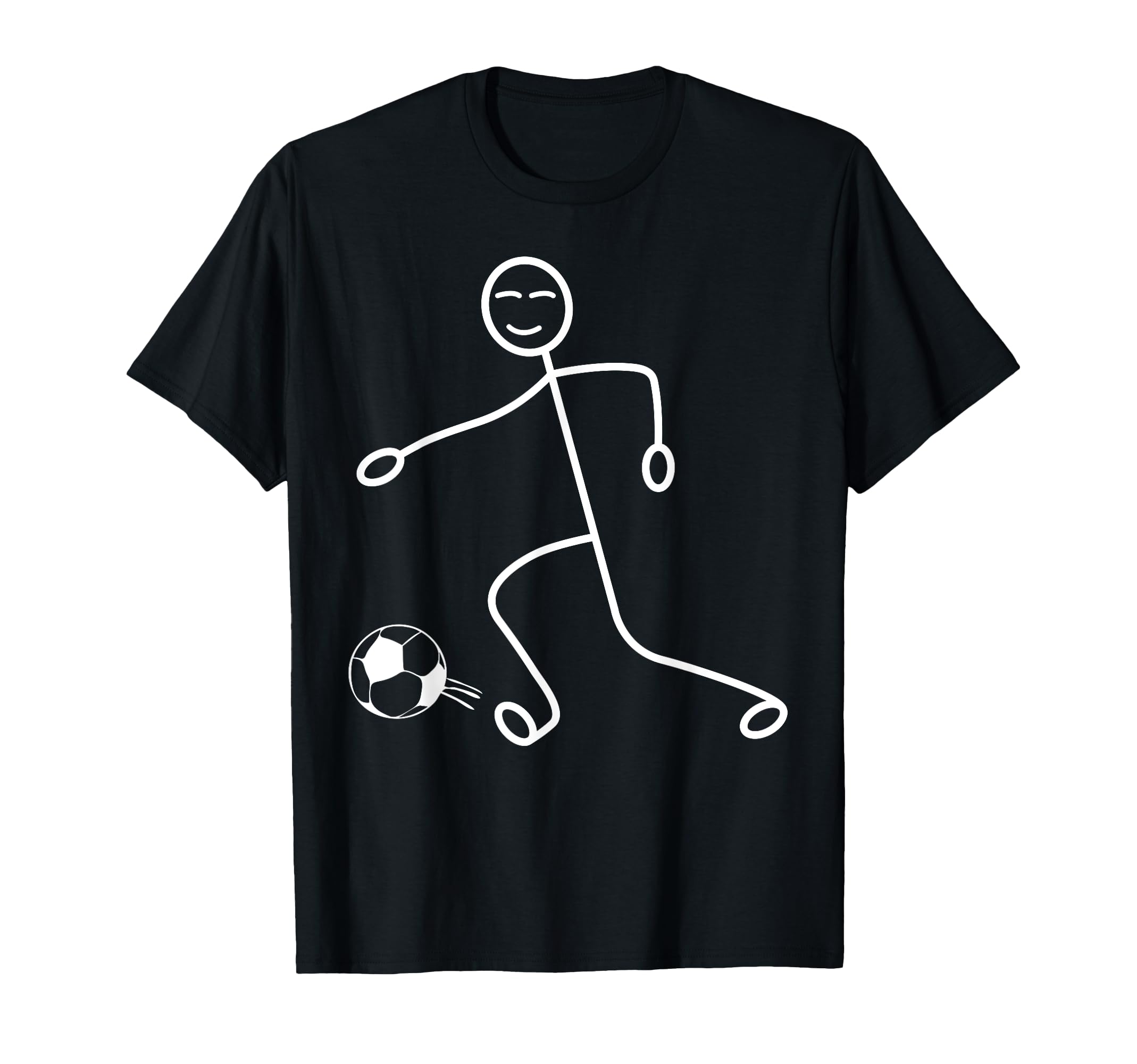 Soccer Stick Figure Soccer Player Funny T-Shirt - Unique Graphic Unisex - T-Shirt, Sweatshirt, Hoodie