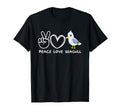 Peace Love Seagulls Seagulls Lover Bird T-Shirt - Trendy Graphic Unisex - T-Shirt, Sweatshirt, Hoodie