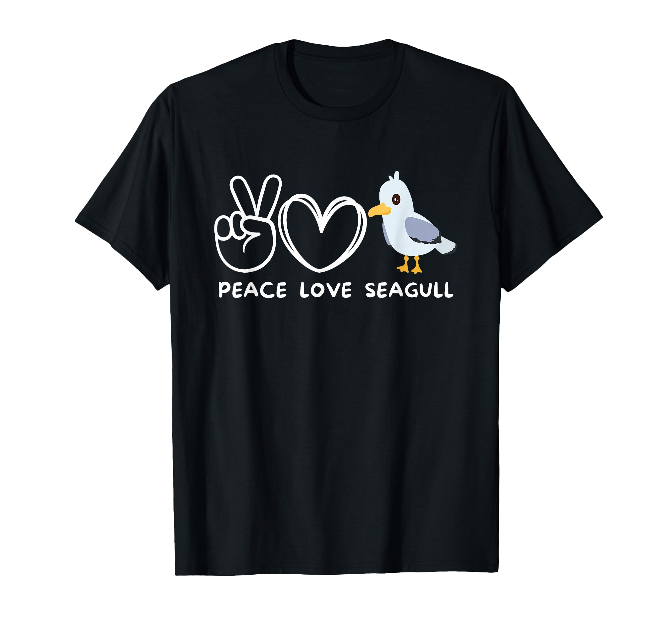 Peace Love Seagulls Seagulls Lover Bird T-Shirt - Trendy Graphic Unisex - T-Shirt, Sweatshirt, Hoodie