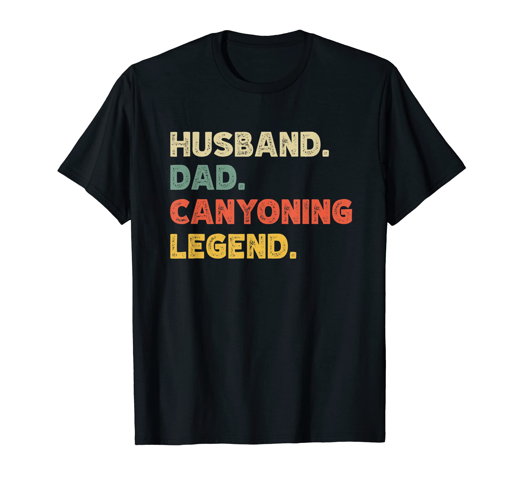 Mens Mens Funny Husband Dad Canyoning T-Shirt - Trendy Graphic Men Women - T-Shirt, Sweatshirt, Hoodie