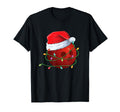 Bowling Ball Santa Hat Wrapped T-Shirt - Casual Everyday Wear Men Women - T-Shirt, Sweatshirt, Hoodie