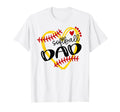 Personalized Softball Heart Dad Softball T-Shirt - Custom Art Print Unisex - T-Shirt, Sweatshirt, Hoodie