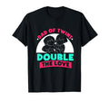 Dad Twins Double Love Sarcastic Twin T-Shirt - Unique Graphic for Adults - T-Shirt, Sweatshirt, Hoodie