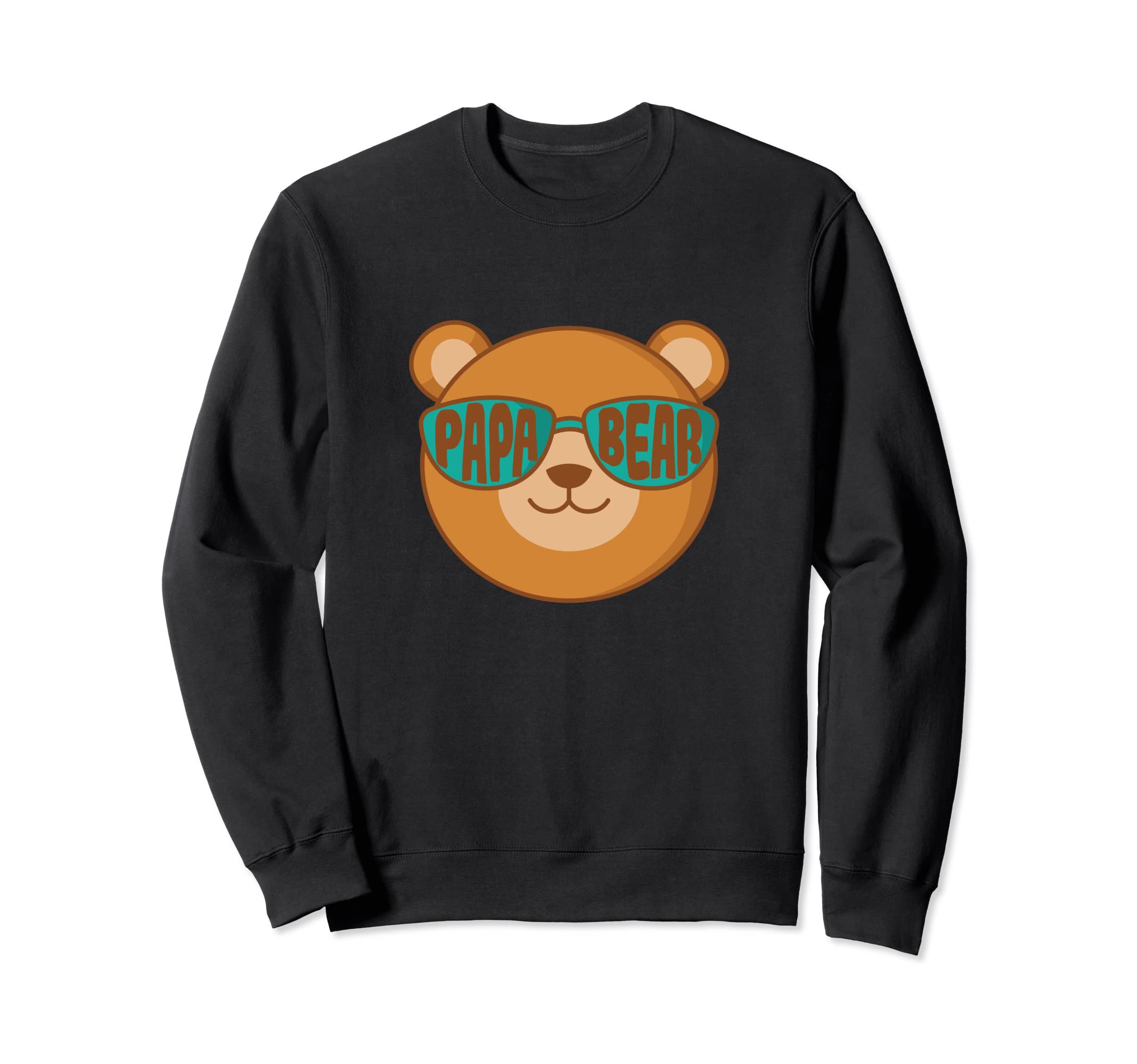 Papa Bear Fathers Day Bear Glasses Sweatshirt - Novelty Apparel Unisex - T-Shirt, Sweatshirt, Hoodie