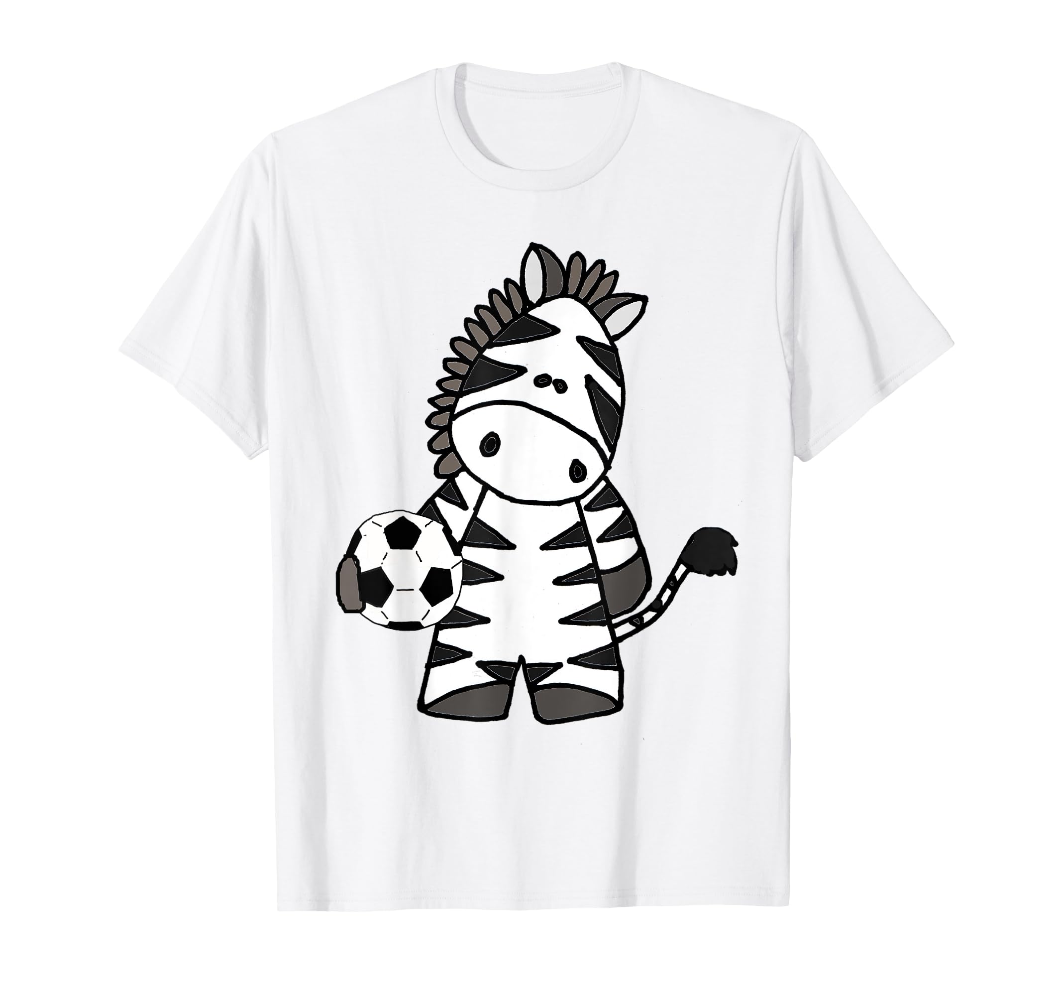 Smileteesanim Funny Zebra Playing Soccer T-Shirt - Custom Art Print Unisex - T-Shirt, Sweatshirt, Hoodie