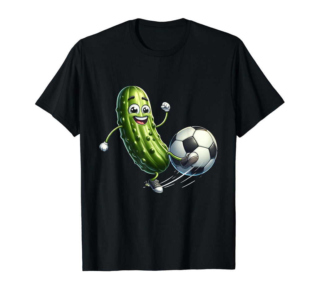 Pickle Playing Soccer Funny Soccer T-Shirt - Aesthetic Graphic Unisex - T-Shirt, Sweatshirt, Hoodie