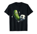 Pickle Playing Soccer Funny Soccer T-Shirt - Aesthetic Graphic Unisex - T-Shirt, Sweatshirt, Hoodie