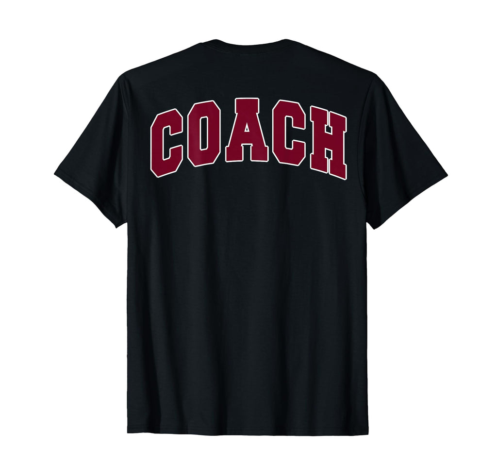 Coach Sports Trainer Varsity Team Red T-Shirt - Graphic Print for Adults - T-Shirt, Sweatshirt, Hoodie